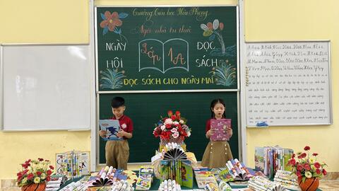 Trường Tiểu học Hòa Phong tổ chức thành công “ Ngày Sách và Văn hóa đọc Việt Nam” năm 2023